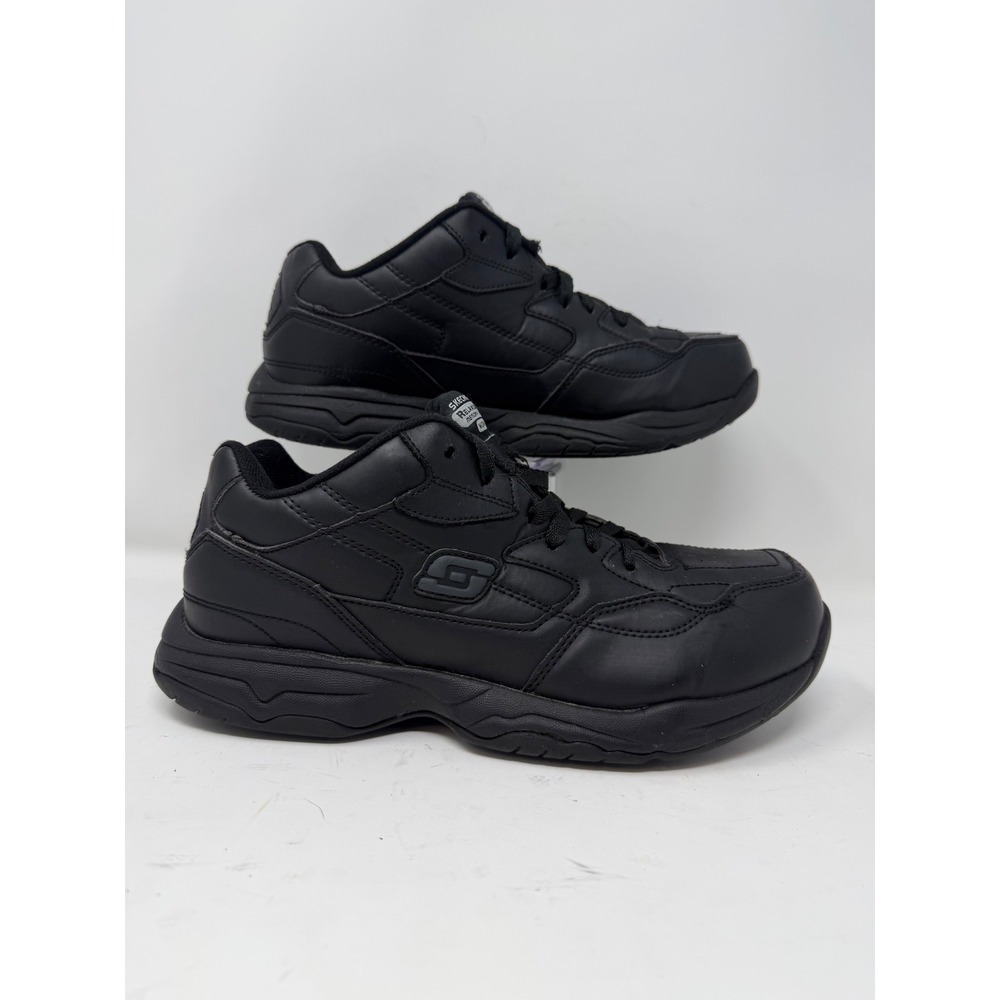 Skechers Work Slip Resistant EH Mens Black Leather Mid Top Shoes Size 9